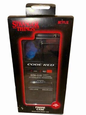 Stranger Things Code Red Walkie Talkie Phone Case Black For Apple iPhone 17